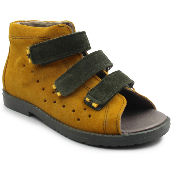 Sandały ortopedyczne z wysokim zapiętkiem do szkoły Dawid 014