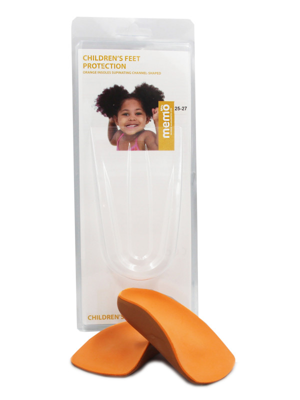 Wkładki supinujące korytkowe na płaskostopie podłużne 3/4 Memo 10 mm