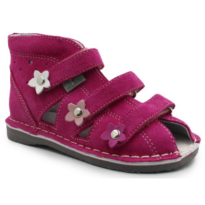 Sandałki dla dziewczynek do przedszkola za kostkę Danielki