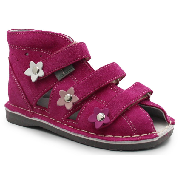 Sandałki dla dziewczynek do przedszkola za kostkę Danielki