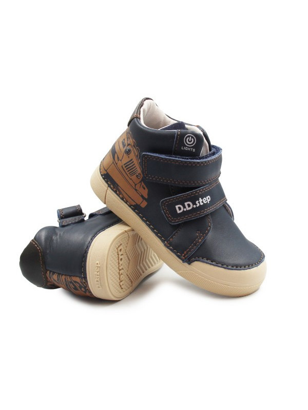 Chłopięce Buty Na Jesień LED Świecące DD STEP Royal Blue A068-52151AM