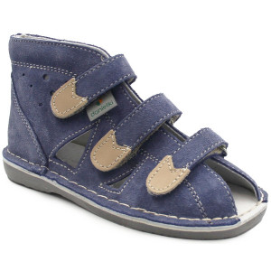 Kapcie korekcyjne dla chłopca na lato do szkoły przedszkola Danielki