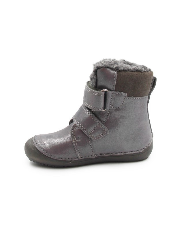 Dziewczęce Buty Na Zimę Ocieplane Świecące w Ciemności Syrenki DD STEP Dark Grey W063-52263AM