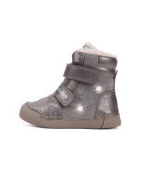 Dziewczęce Buty Zimowe Ocieplane LED Futerko DD STEP W068-52745AM Bronze