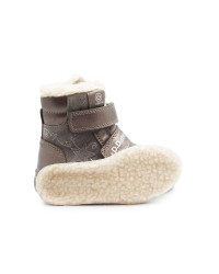 Dziewczęce Buty Zimowe Ocieplane LED Futerko DD STEP W068-52745AM Bronze