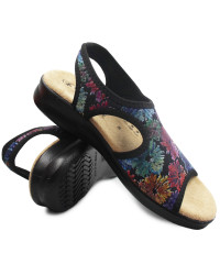 Sandały z elastycznej tkaniny dla kobiet do pracy Sanital flex 8030.177