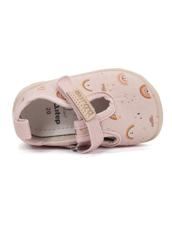 Buty Do Przedszkola Dla Dziewczynki Pudrowy Róż Barefoot DD STEP C086-61991 Baby Pink