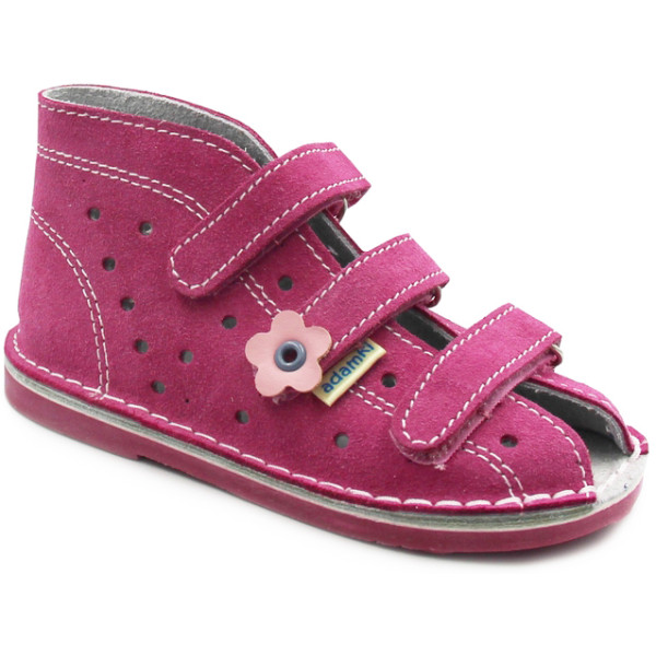 Kapcie profilaktyczne dla dziewczynki do przedszkola z obcasem Thomasa Adamki