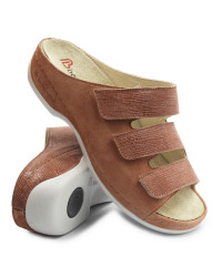 Klapki damskie ze skóry naturalnej dla seniorek Berkemann franziska 01007-154