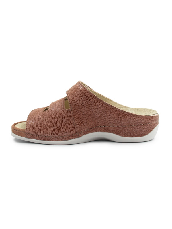 Klapki damskie ze skóry naturalnej dla seniorek Berkemann franziska 01007-154