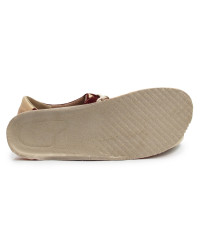 Półbuty damskie barefoot Helios 469 c. wiśnia | skórzane szerokie H+ wygodne buty