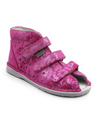 Kapcie profilaktyczne z obcasem Thomasa dla dziewczynki brokatowe Danielki t125l