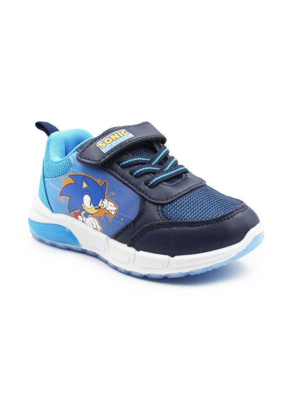 Granatowo-Niebieskie Sneakersy Chłopięce Sonic Świecące LED BARTEK 87060-16