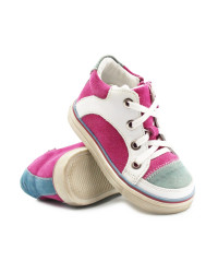 Trzewiki dla dziewczynki ze skóry naturalnej na wiosnę Emel e 2630-12