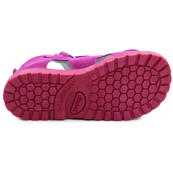 Sandały dla dziewczynki z obcasem thomasa do przedszkola Kornecki OR 03 fuxia