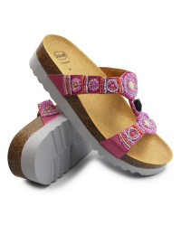 Damskie Klapki na Lato Scholl New Bogota Wedge med MF266071468