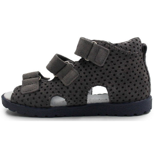 Kapcie profilaktyczne dla chłopca ażurowe do przedszkola szkoły Kornecki OR 03 grafit/s