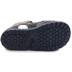 Kapcie profilaktyczne dla chłopca ażurowe do przedszkola szkoły Kornecki OR 03 grafit/s