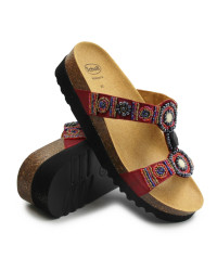 Damskie Klapki na Lato Eleganckie Scholl New Bogota Wedge Med MF266072183