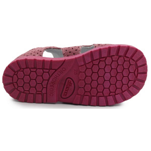 Sandałki z wysokim zapiętkiem dla dziecka do szkoły Kornecki OR 03 róż/s