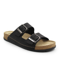 Męskie Klapki Czarne na Lato Scholl BORA ​2 BUCKLES MA​N MED MF0074​81004