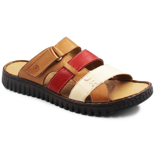 Klapki ze skóry naturalnej dla kobiet na lato do pracy Manitu 900117-21