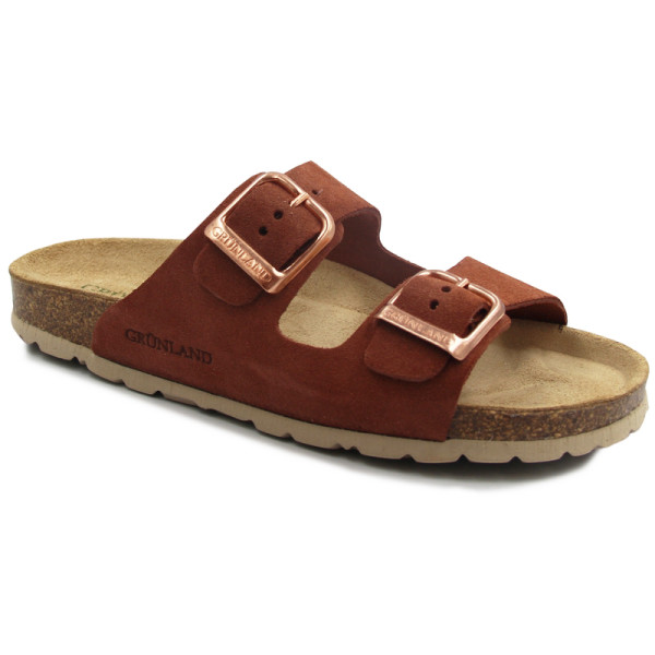 Klapki damskie na lato wakacje do pracy profilowane Grunland cb 2631 sara mattone