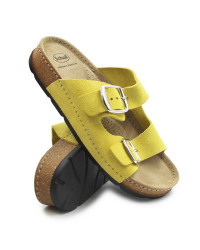 Damskie Klapki Na Lato Dla Zmęczonych Nóg Scholl Bora 2 Buckles Med MF326092328