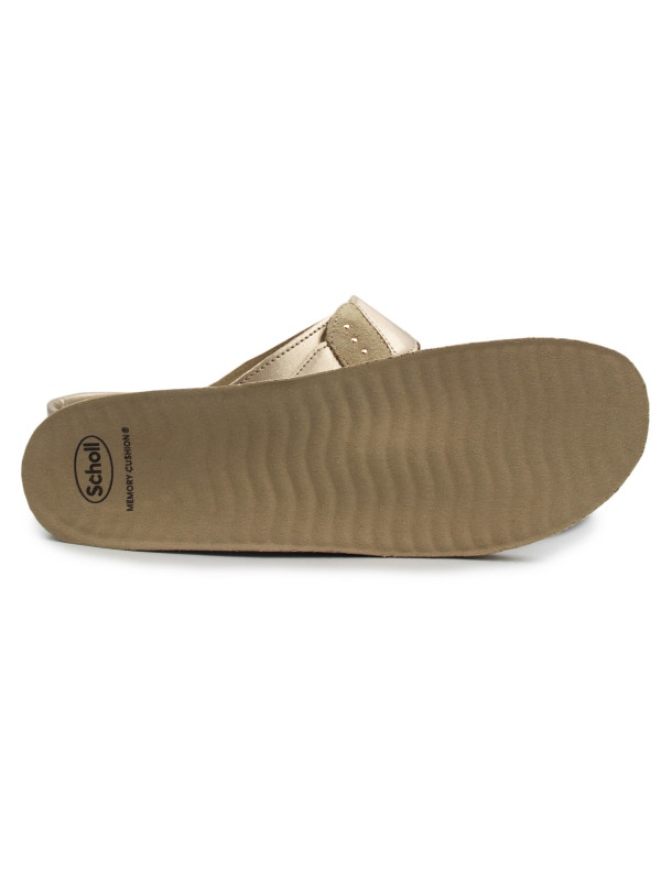 Złote Klapki Damskie Scholl Nives 2 Straps 25 Med mf008592329