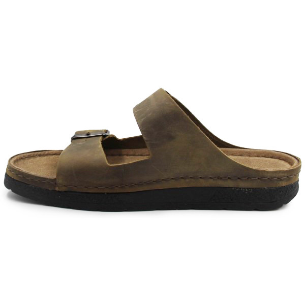 Klapki męskie na lato ze skóry naturalnej Berkemann Adam 01950-405