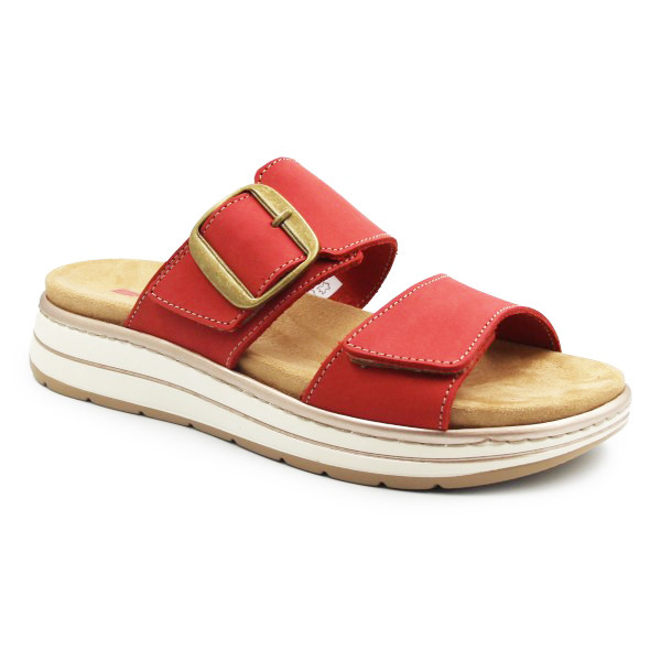 Klapki Damskie Batz Karina Czerwone