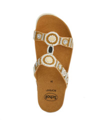 Damskie Klapki z Koralikami Scholl New Bogota Wedge Med MF266073905