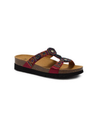 Damskie Klapki na Lato Eleganckie Scholl New Bogota Wedge Med MF266072183
