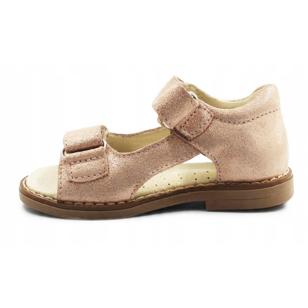 Dziewczęce Sandały Na Lato Mido 21-18 Puder Satyna