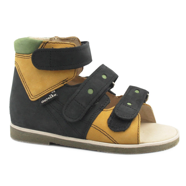 Sandały ortopedyczne dla chłopca do ortez do szkoły Aurelka