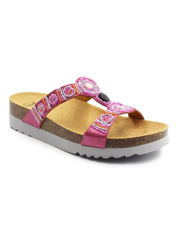 Damskie Klapki na Lato Scholl New Bogota Wedge med MF266071468