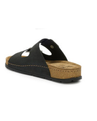 Czarne Klapki Damskie Na Lato Scholl Bora 2 Buckles med MF007511004