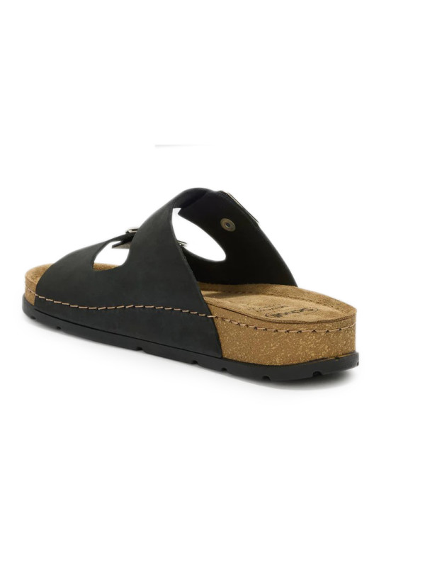 Czarne Klapki Damskie Na Lato Scholl Bora 2 Buckles med MF007511004