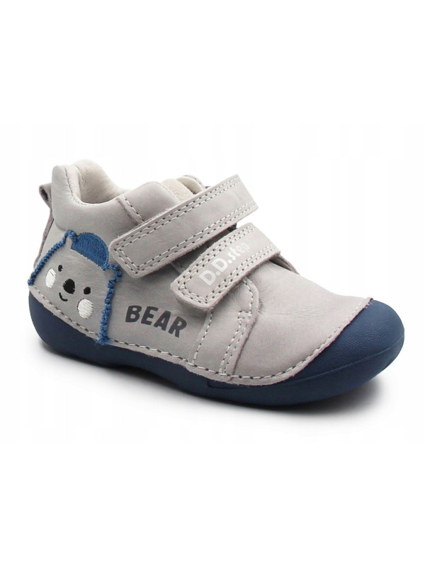 Jesienne Buciki Dla Chłopczyka Szare DD STEP S015-61472B Dove Grey
