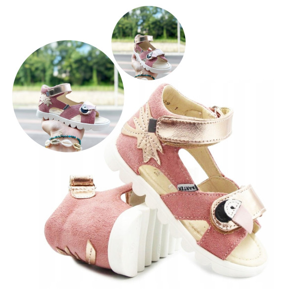 Sandały Dla Dziewczynki Bartek 11227009 Jasny Róż