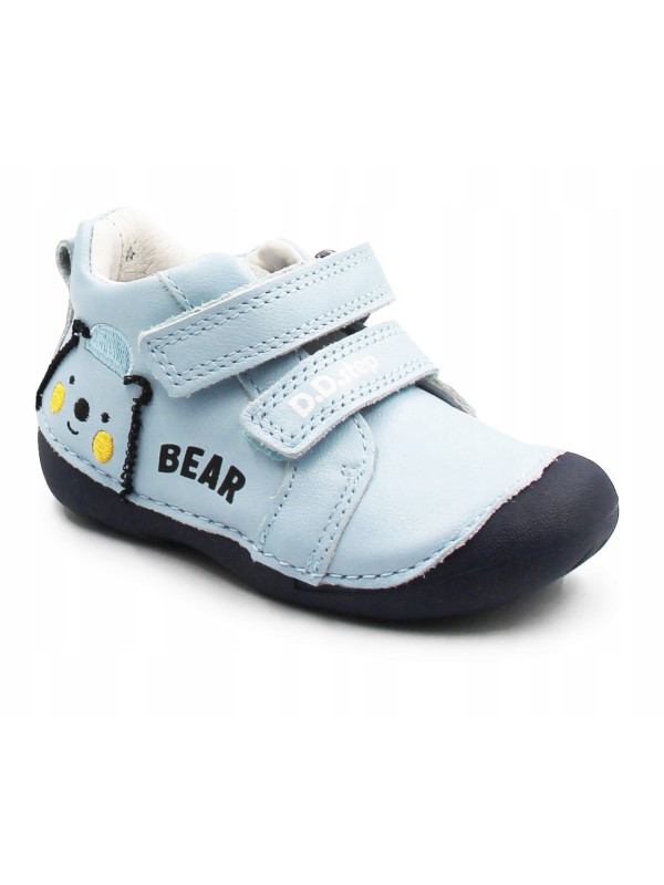Buty Dla Chłopczyka Na Jesień Niebieskie z Misiem DD STEP S015-61472 Aero Blue