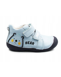 Buty Dla Chłopczyka Na Jesień Niebieskie z Misiem DD STEP S015-61472 Aero Blue