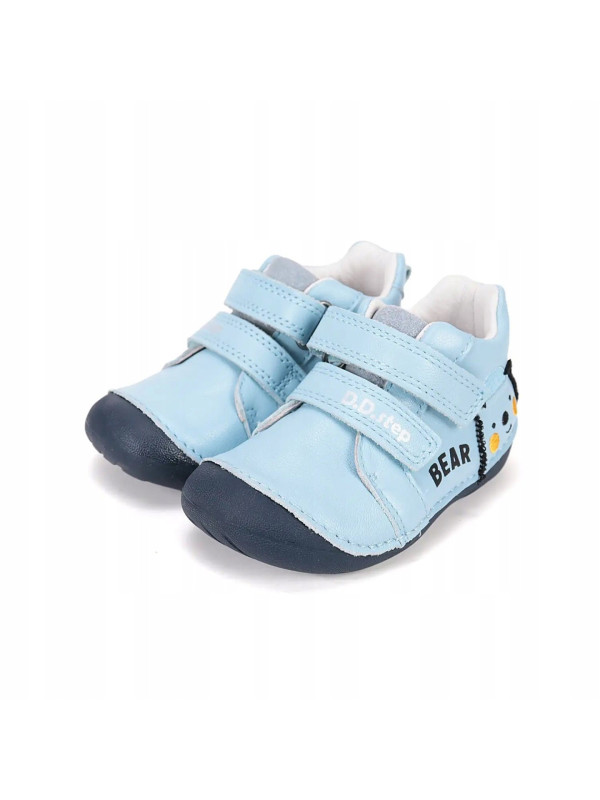 Buty Dla Chłopczyka Na Jesień Niebieskie z Misiem DD STEP S015-61472 Aero Blue