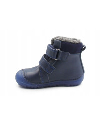 Buty Na Zimę Dla Chłopca Ocieplane Dinozaur Barefoot DD STEP W073-52943 Royal Blue