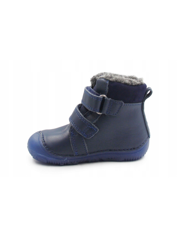 Buty Na Zimę Dla Chłopca Ocieplane Dinozaur Barefoot DD STEP W073-52943 Royal Blue