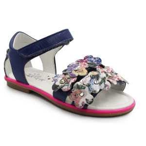 Sandały Dla Dziewczynek z Kwiatuszkami Bartek t-16168/1dj  II gatunek
