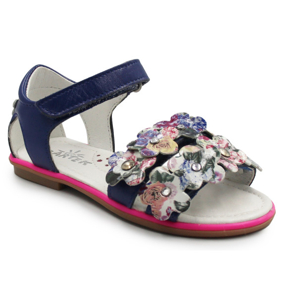 Sandały Dla Dziewczynek z Kwiatuszkami Bartek t-16168/1dj  II gatunek