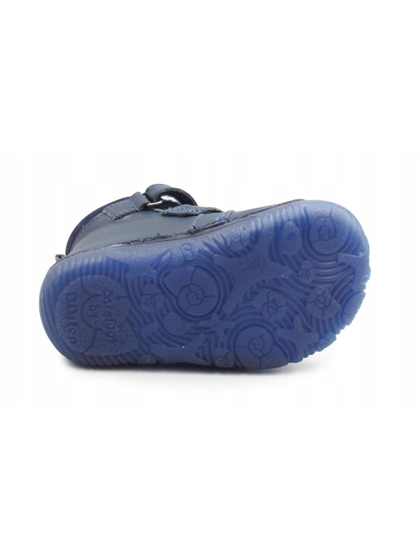 Buty Na Zimę Dla Chłopca Ocieplane Dinozaur Barefoot DD STEP W073-52943 Royal Blue