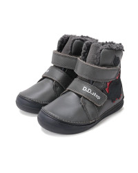 Chłopięce Buty Na Zimę z Dinozaurem D.D.STEP W078-52785M Dark Grey