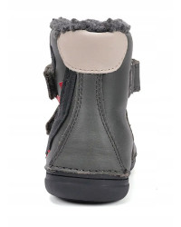 Chłopięce Buty Na Zimę z Dinozaurem D.D.STEP W078-52785M Dark Grey